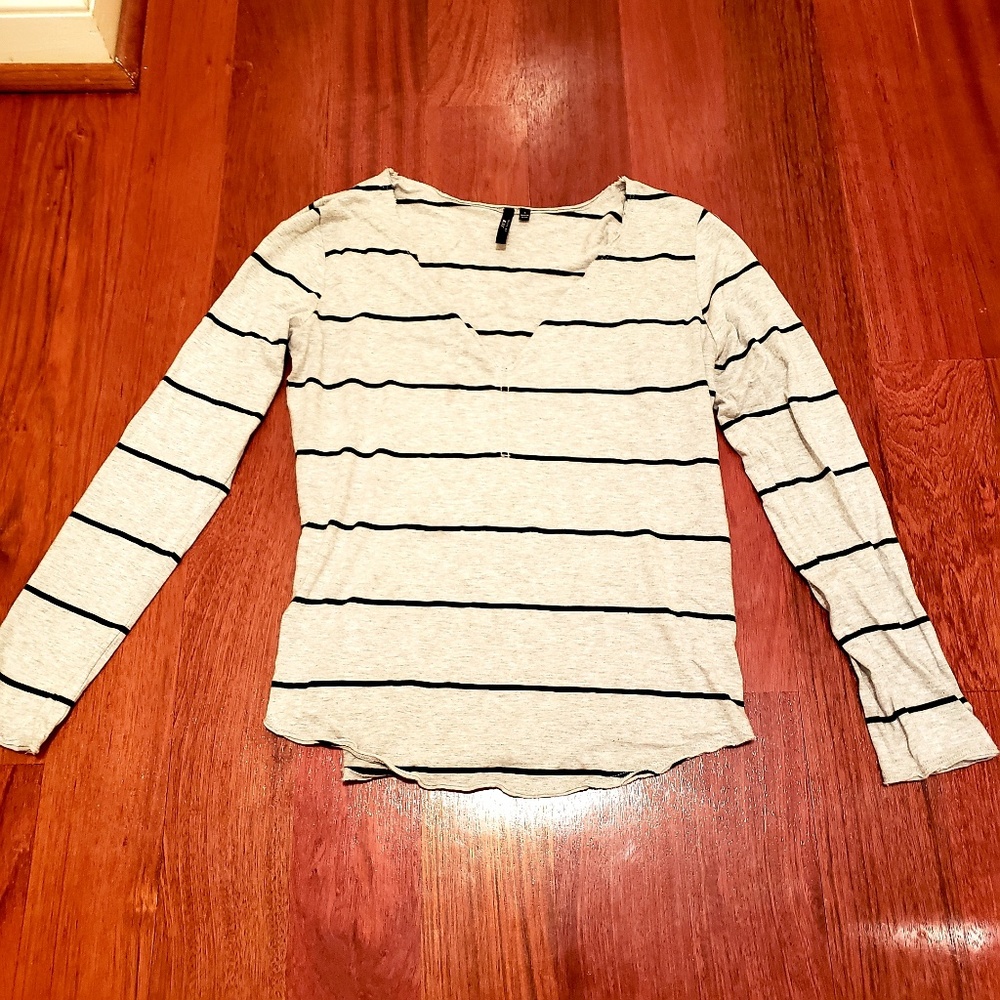 Nwot joes jeans long sleeve striped top